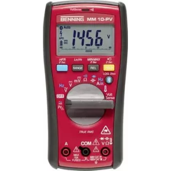 Benning MM 10-PV rankinis multimetras skaitmeninis duomenų kaupiklis CAT IV 600 V ekranas (skaičius): 6000 (044089)