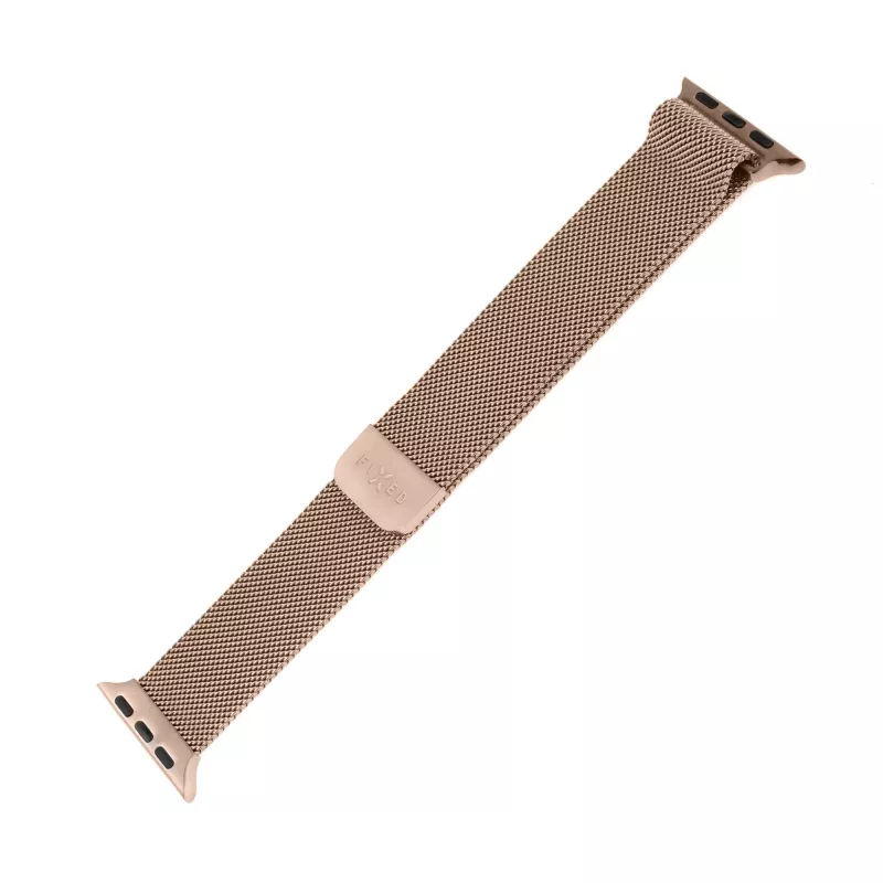 Apyrankė FIXED FIXMEST-436-RG tinklelinė rožinio aukso spalvos, skirta Apple Watch 38/40/41 mm