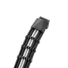 CableMod C-Series PRO ModMesh 12VHPWR kabelių rinkinys, skirtas Corsair RM, RMi, RMx (Black Label) - juoda/balta