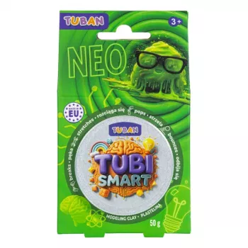 Modelino molis TUBAN TUBI SMART NEO, žalias, 50 g – vaikiškas modelino molis