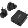 Ansmann USB įkroviklis kelioninis TC315 / 3 A / 15,5 W / 3 prievadų USB įkroviklis 15.5 W USB-A lizdas Smart IC juodas vidaus patalpoms (1001-0178)