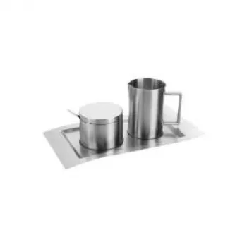 Cukrinė ir pieno ąsotėlis Esmeyer Wave 400-1655 – keraminis rinkinys