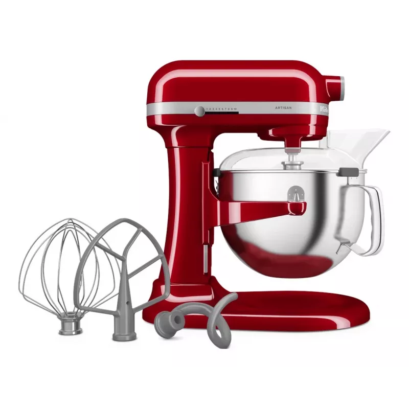 Planetinis maišytuvas KitchenAid 5KSM60SPXEER 375 W pilkas, raudonas, nerūdijantis plienas