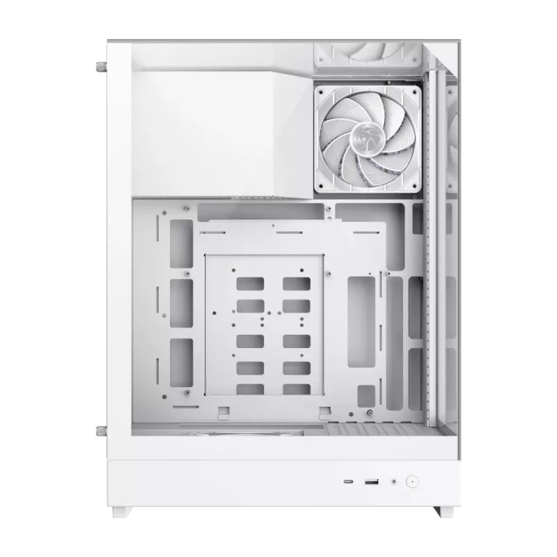 Gamemax T20 WH | Baltas M-ATX korpusas | Be maitinimo šaltinio