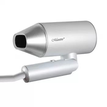 Plaukų džiovintuvas Maestro MR-213 2100W sulankstoma rankena, 2 greičiai, šalto oro funkcija, dvigubo sienelės koncentratorius, sidabrinis