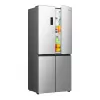 Gorenje HZSF46962 NRM819E61X G600 šaldytuvas su šaldikliu, pilka spalva, plienas, stiklas, 460 L, SN-N, C