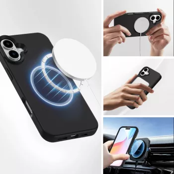 4smarts Silicone Case Cupertino, skirta Apple iPhone 16, suderinama su MagSafe
