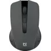 Belaidė optinė pelė DEFENDER MM-935 RF, ambidekstrinė, 1600 DPI, pilka, USB imtuvas, AAA baterijos