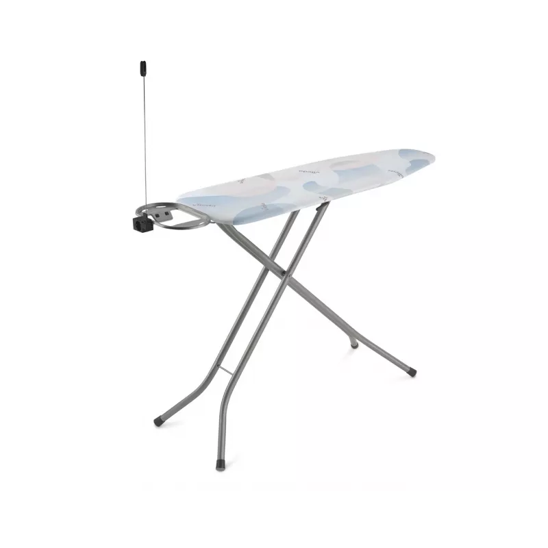 VILEDA Bravo Plus 143032 pilno dydžio lyginimo lenta – reguliuojamas aukštis 80–97 cm, plieninis tinklinis paviršius 380×1200 mm