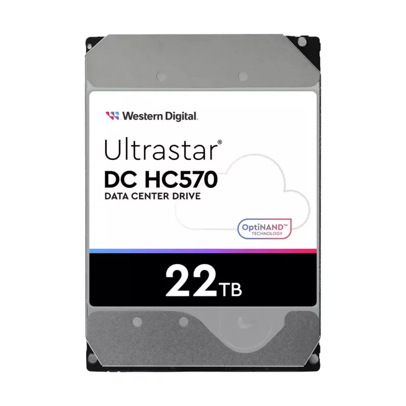 WD Ultrastar DC HC570 - Festplatte - 22TB - intern - 3.5 (8,9 cm) - SATA 6Gb/s - 7200 U/min - Puffer: 512MB - für Intel Next Unit of Computing 13 Extr