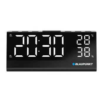 Radijo laikrodis CR10ALU FM PLL su temperatūros ir drėgmės jutikliu