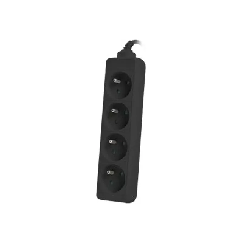 Lanberg PS0-04E-0150-BK ilgintuvas 4 kištukiniai lizdai, 1,5 m, juodas