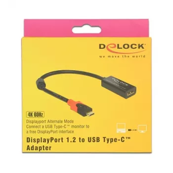 Adapteris vaizdo kabeliui DeLOCK 63928 USB Type-C į DisplayPort 20 pin