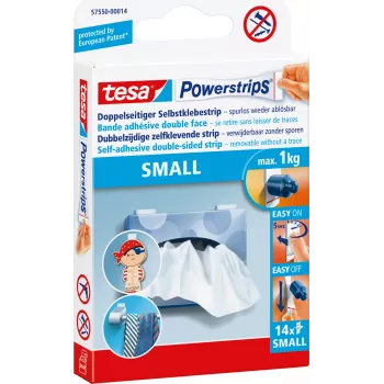 Lipnios juostelės TESA 57550-00014-00 Baltos 14 vnt.