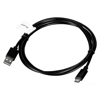 USB A į USB C laidas LANBERG CA-USBO-20CU-0018-BK — USB 2.0, 1,8 m, juodas