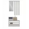 Spintelė batams VERA Cashmere GS1 1800×850×240 mm, su veidrodžiu, 1 lentyna, 6 kabliukais