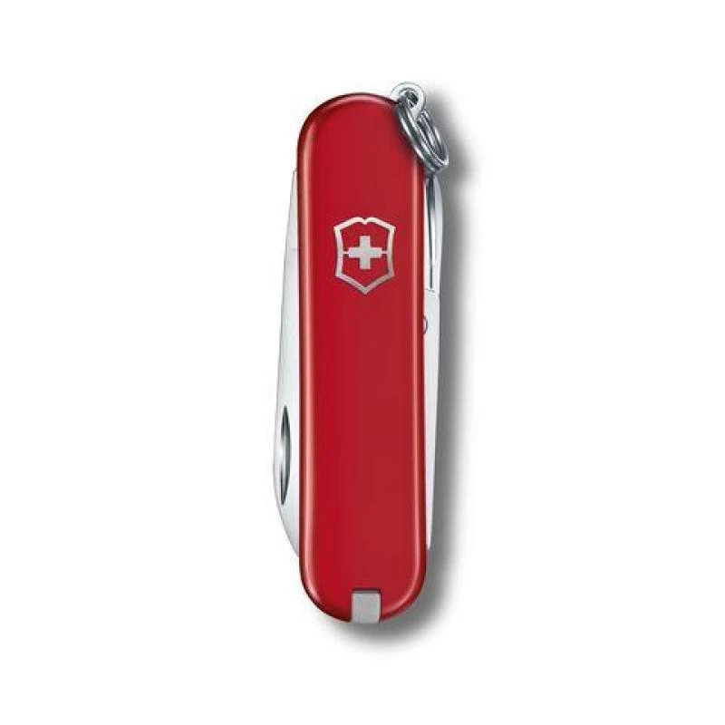 Daugiafunkcis peilis Victorinox 0.6223.G Raudonas su fiksuojančiu ašmenimis Drop point