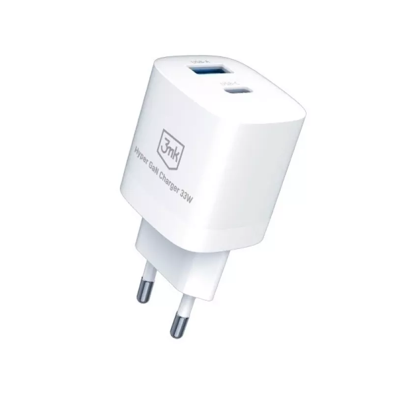 33W GaN PD įkroviklis su 1xUSB-A ir 1xUSB-C