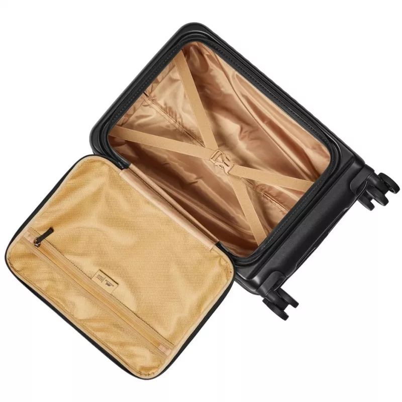 Kelioninis lagaminas Rivacase 8180 Clark ECO – rankinis bagažas, kietas korpusas, juodas