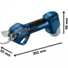 Akumuliatorinės sodo žirklės GGP 12V-25 Professional solo, 12 V (mėlyna/juoda, be akumuliatoriaus ir įkroviklio)