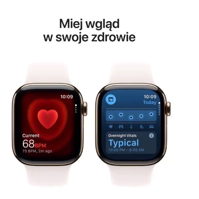 Išmanusis laikrodis Apple Watch Series 11 GPS + Cellular 42mm Auksinis titano korpusas Šviesiai rožinis sportinis dirželis M/L