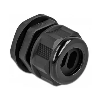 Kabelio įvadas DeLOCK 60393 Juodas Plastmasinis 2 vnt.