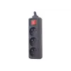 Gembird EG-PSU3F-01 apsauginis filtras nuo viršįtampių, juodas, 3 AC lizdai, 230 V, 0.6 m