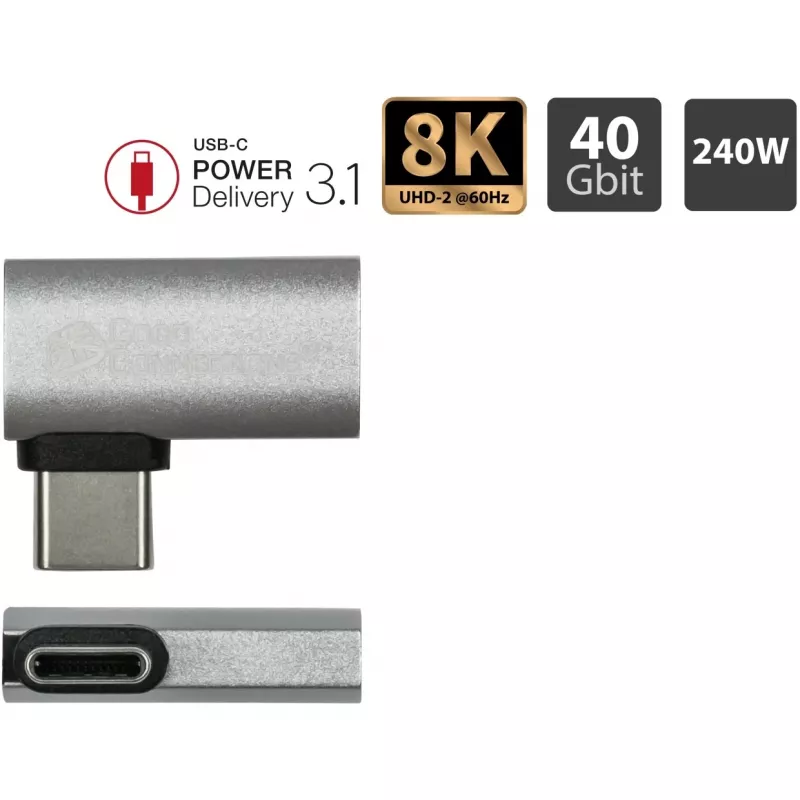 Lyties keitiklis Alcasa USB-AD400 USB-C į USB 4.0 Gen.3x2