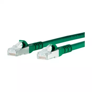 METZ CONNECT jungiamasis kabelis S/FTP Cat.6A žalias 3,0 m