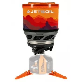 Nešiojama dujinė viryklė Jetboil MiniMo – kompaktiška stovyklavimo viryklė su integruotu FluxRing degikliu ir troškinimo valdymu