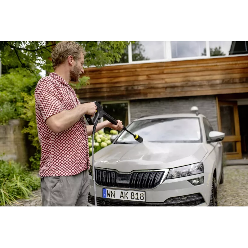 Kärcher K 4 Comfort Premium aukšto slėgio plovimo įrenginys, vertikalus, elektrinis, 420 l/h, geltonas