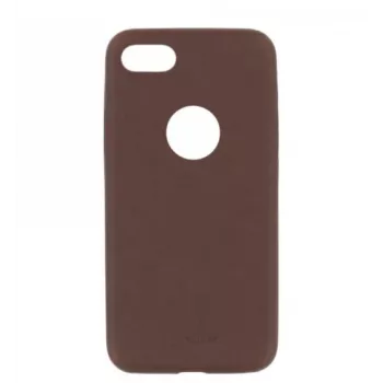 Tellur Slim Synthetic Leather Dėklas iPhone 8 — ruda