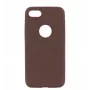 Tellur Slim Synthetic Leather Dėklas iPhone 8 — ruda