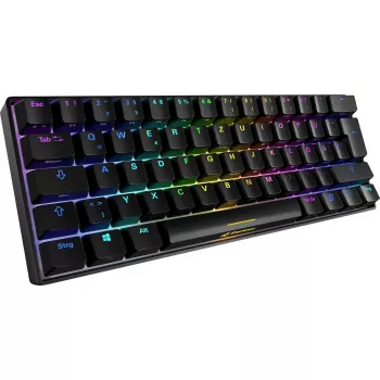 Sharkoon SKILLER SGK50 S4 klaviatūra žaidimams USB QWERTZ vokiška juoda