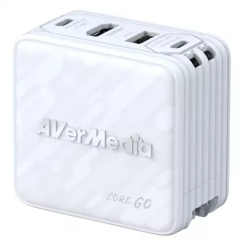 AVerMedia GC313 Universal White AC greitas įkrovimas vidaus maitinimo šakotuvas