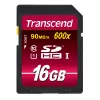 Flash atminties kortelė Transcend 16 GB SDHC Class 10 UHS-I 600x TS16GSDHC10U1