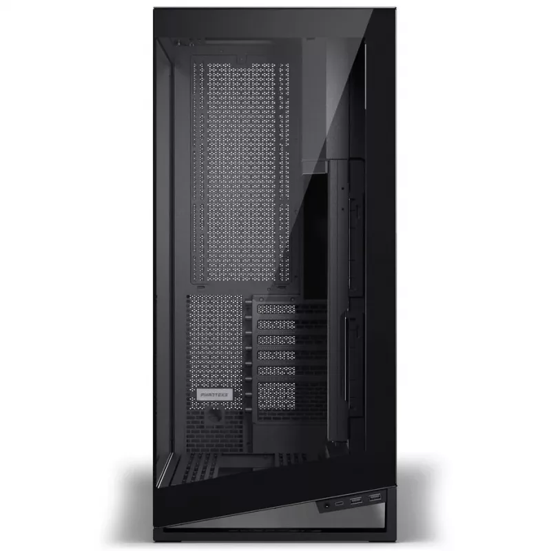 PHANTEKS NV-Series NV9 MK2 korpusas, EATX, DRGB, grūdintas stiklas - juodas ir M25 Gen2 PWM D-RGB ventiliatorius 3 vnt. rinkinys - atvirkštinė mentė, 140 mm, juodas + DRG