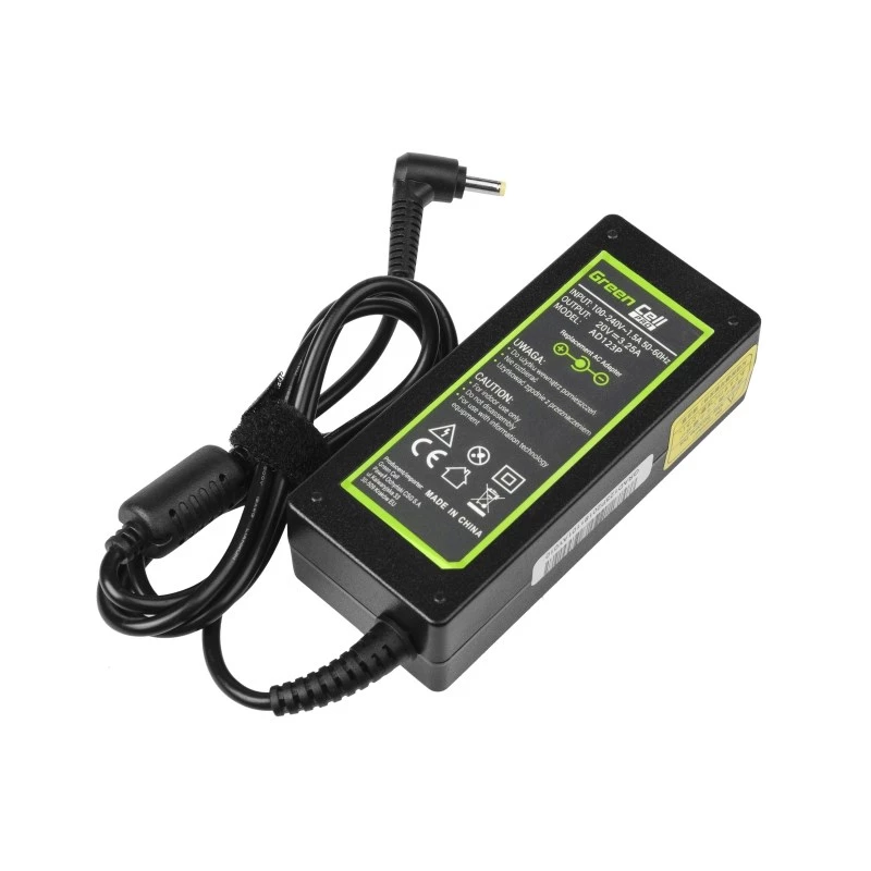 Maitinimo adapteris Green Cell AD123P 65 W 20 V 3,25 A, skirtas Lenovo, vidaus naudojimui, juodas, 2 m kabelis