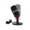 Studijinis mikrofonas BLOW su LED stovu – laidinis USB 2.0, 20–16000 Hz, jautrumas -50 dB, 237 g
