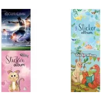 Kolekcinis lipdukų albumas Zdesign - Dinozaury, skirtas lipdukų organizavimui ir saugojimui