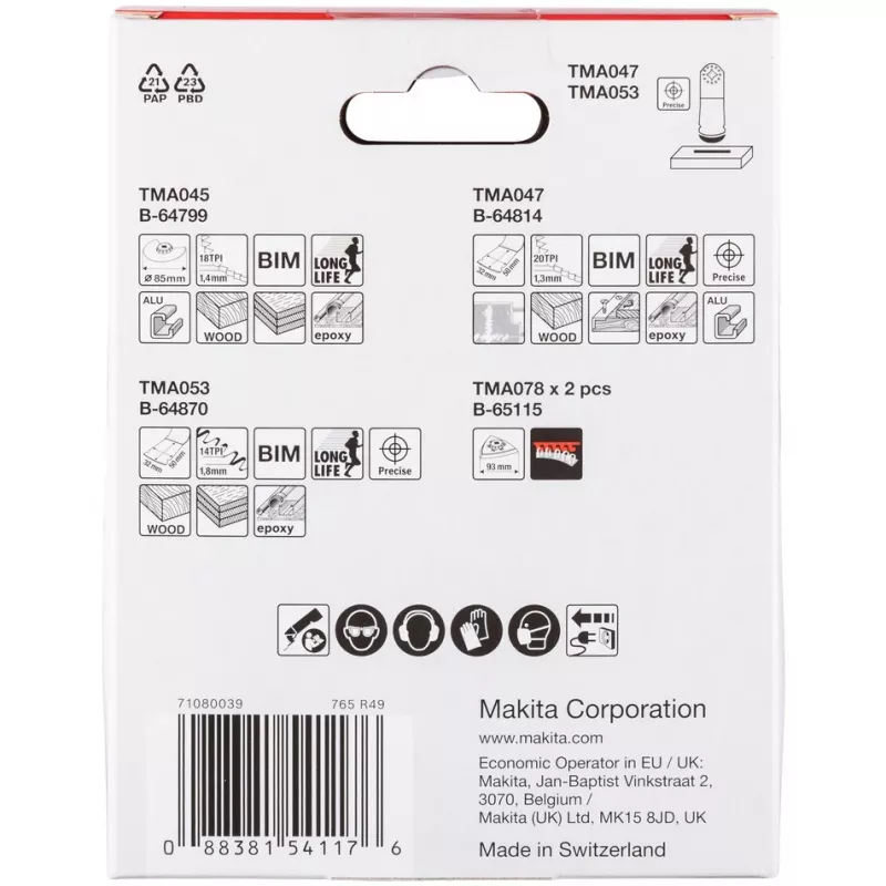 Makita B-67511 originali atsarginė dalis