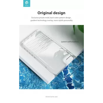 Devia Ocean2 serijos permatomas apsauginis dėklas, skirtas iPhone 11 Pro Max, skaidrus, smūgiams atsparus TPU
