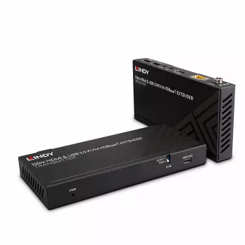 Lindy 150 m Cat.6 HDMI 4K60, USB 2.0 ir IR HDBaseT KVM prailgintuvas
