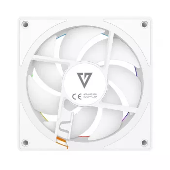 Kompiuterio ventiliatorius MODECOM VOLCANO LOOP 120 ARGB Reverse Fan White 120 mm, PWM, 400–1400 RPM