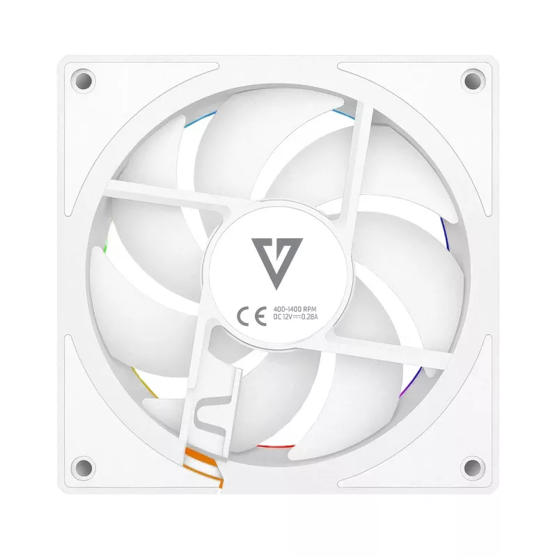 Kompiuterio ventiliatorius MODECOM VOLCANO LOOP 120 ARGB Reverse Fan White 120 mm, PWM, 400–1400 RPM