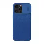 Apsauginis dėklas telefonui Nillkin CamShield Pro, skirtas iPhone 16 Pro Max, mėlynas, su slankiojančiu fotoaparato dangteliu