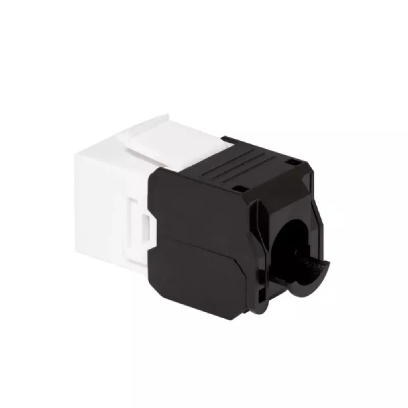 LogiLink NK4066 Keystone modulis, plokščias, juodas/baltas, RJ45