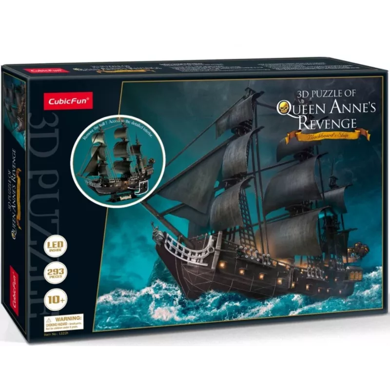3D LED dėlionė Queen Anne L522H – dekoratyvinis apšviestas modelis