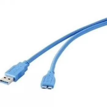 USB kabelis Renkforce 1421511 – USB A tipas (vyriškas) į Micro-USB B tipą (3.0), 30 cm