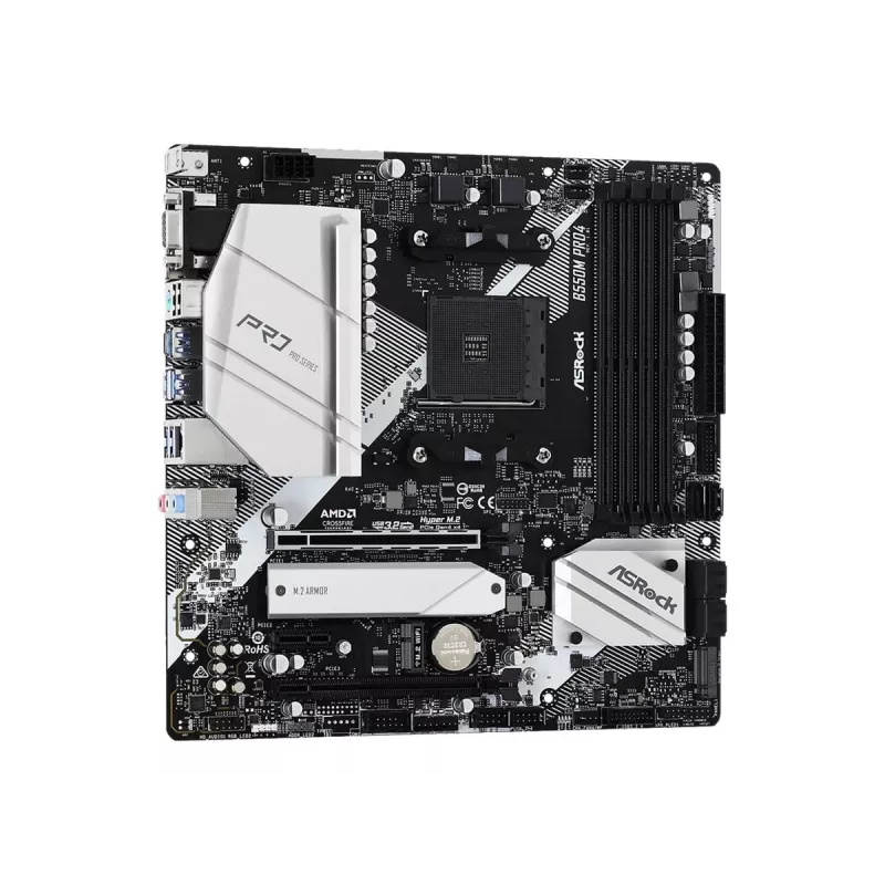 ASRock B550M Pro4 AM4 Micro-ATX pagrindinė plokštė